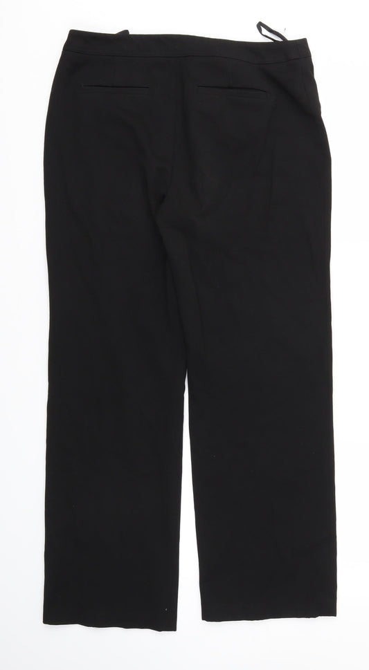 CC Womens Black Trousers Size 10 L30 in