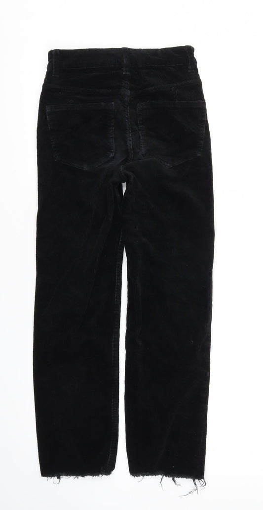 H&M Womens Black Trousers Size 6 L26 in