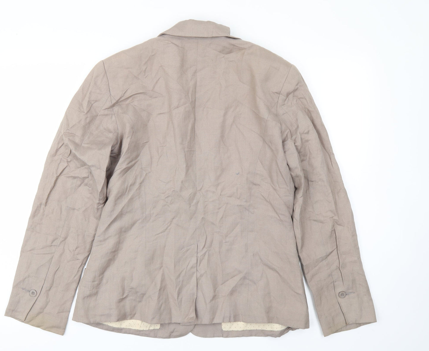 Hawkshed Womens Beige   Jacket Blazer Size 12