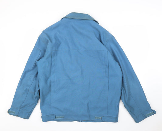 JBC Womens Blue Biker Coat Size L