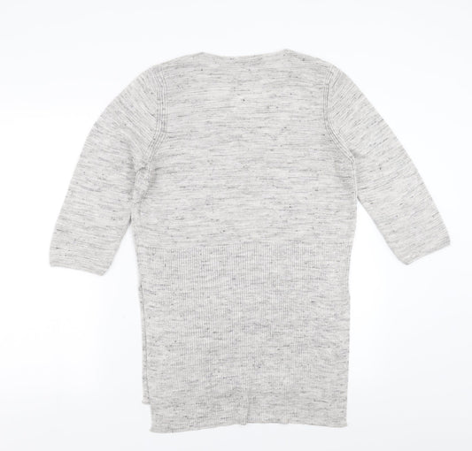 Marks and Spencer Womens Grey Pullover Jumper Size 12 - Side split