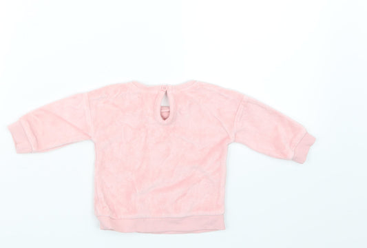 George Girls Pink Pullover Jumper Size 0-3 Months