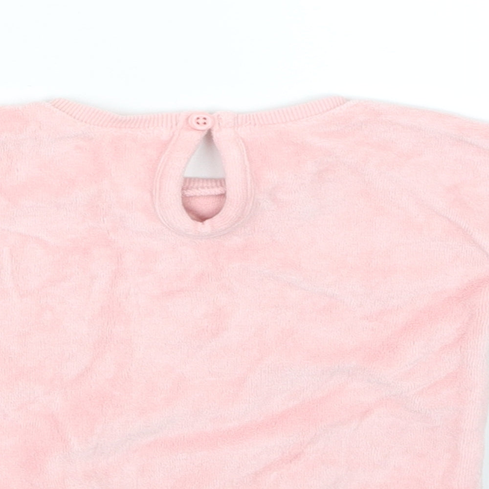 George Girls Pink Pullover Jumper Size 0-3 Months