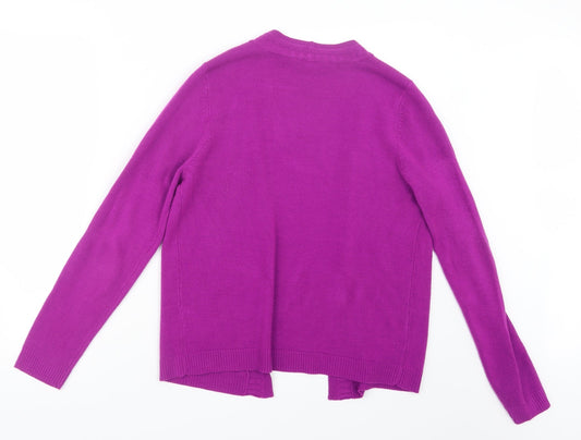 BHS Womens Purple Knit Cardigan Jumper Size 12