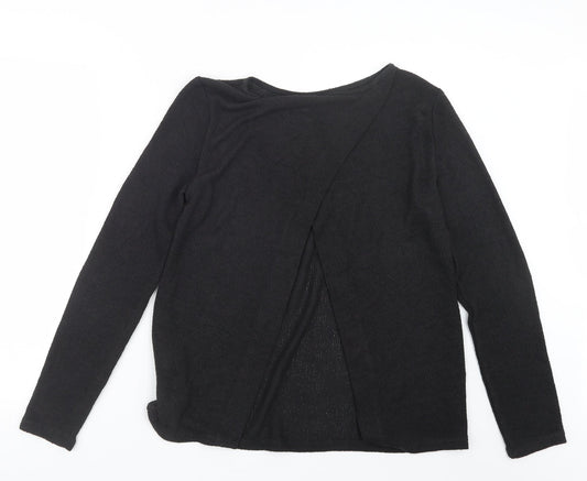 H&M Womens Black Knit Pullover Jumper Size M
