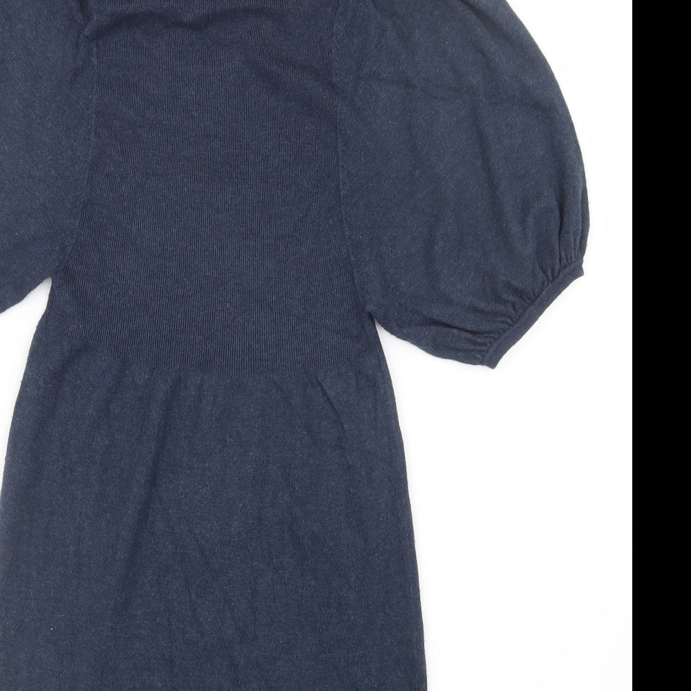 George Womens Blue Knit Pullover Jumper Size 8