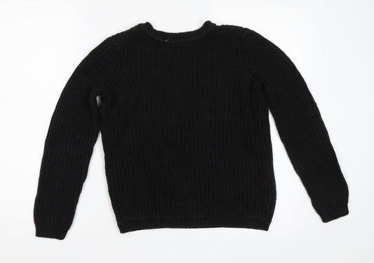 Gina Tricot Womens Black Pullover Jumper Size S