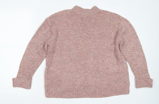 New Look Womens Pink Pullover Jumper Size S