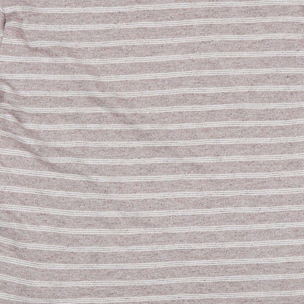 Hollister Mens Pink Striped  Pullover Jumper Size M