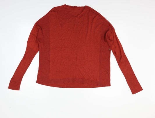 Marks and Spencer Womens Red Pullover Jumper Size 16