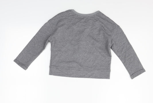 NEXT Girls Grey Pullover Jumper Size 4-5 Years