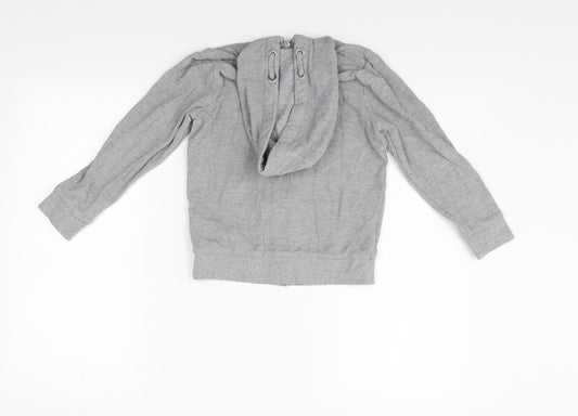 TU Girls Grey Full Zip Jumper Size 7 Years