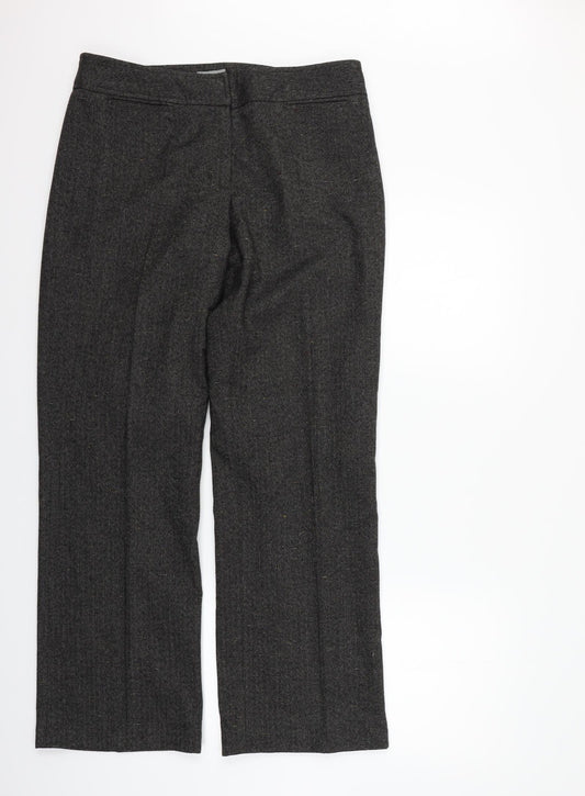 Per Una Womens Grey Trousers Size 14 L27 in
