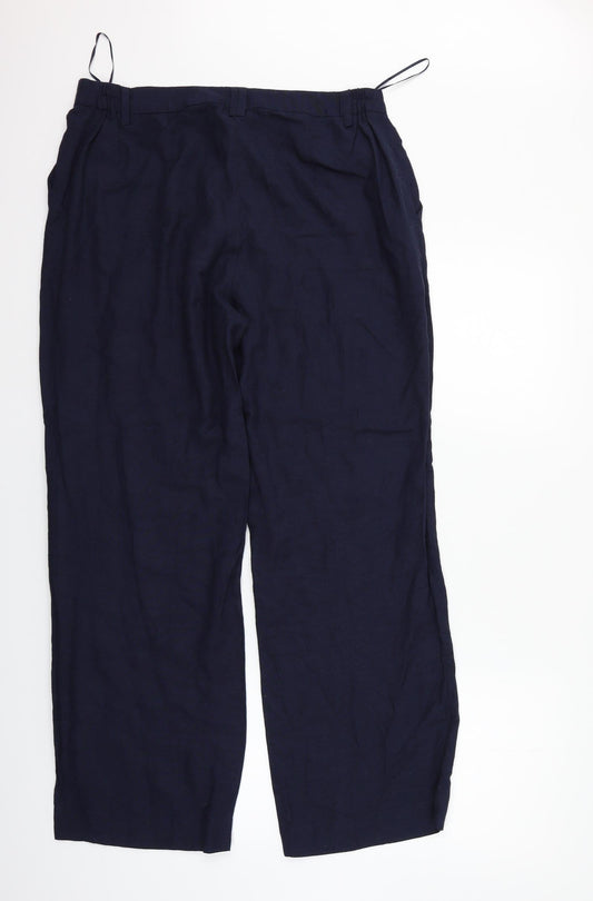 Joanna Womens Blue Trousers Size 16 L27 in
