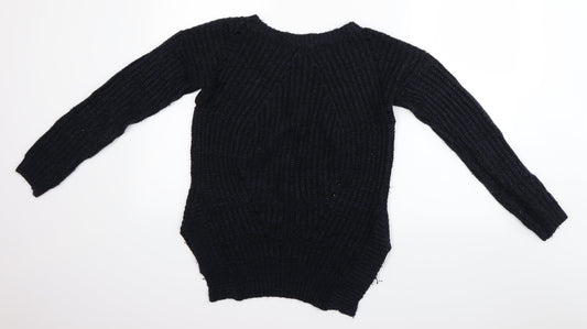New Look Womens Blue Pullover Jumper Size S