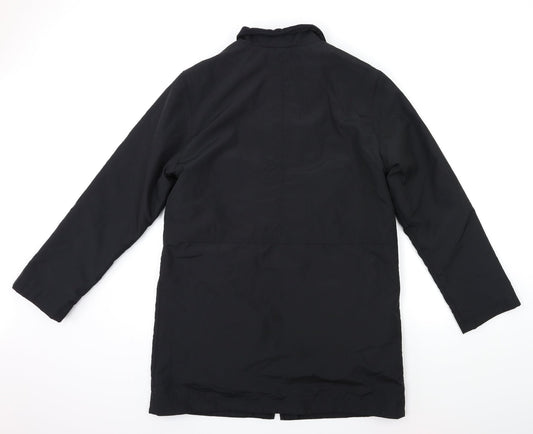 JFW Womens Black Overcoat Coat Size 10