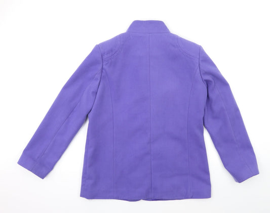 Northmoor Womens Blue Overcoat Coat Size 12