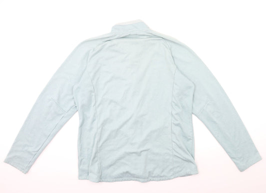 Preworn Womens Blue Rayon Jacket Size 18