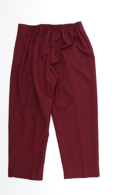 Preworn Womens Red Trousers Size S L26 in