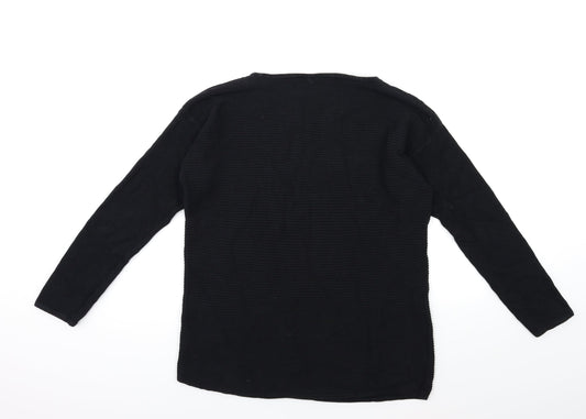 ESMARA Womens Black Knit Pullover Jumper Size 10