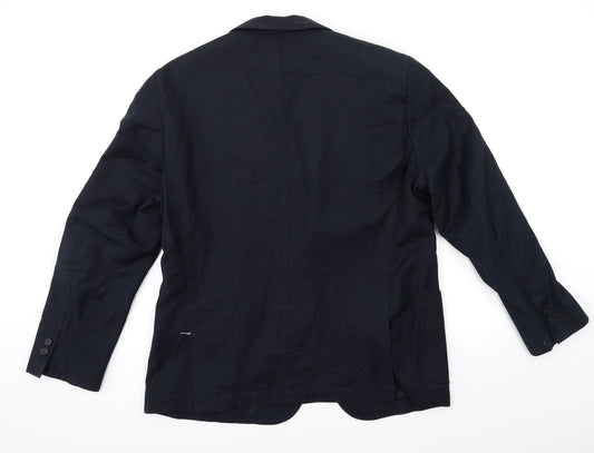 Purple Label Mens Blue Jacket Suit Jacket Size 46