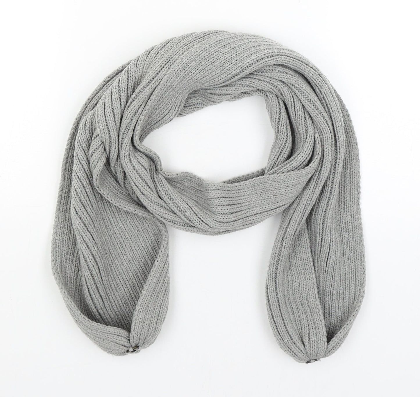 Preworn Unisex Grey Scarf One Size