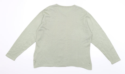 Akal Collection Womens Green Pullover Jumper Size L