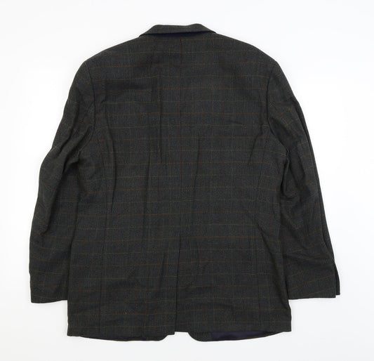 Westbury Mens Green Plaid Jacket Blazer Size M