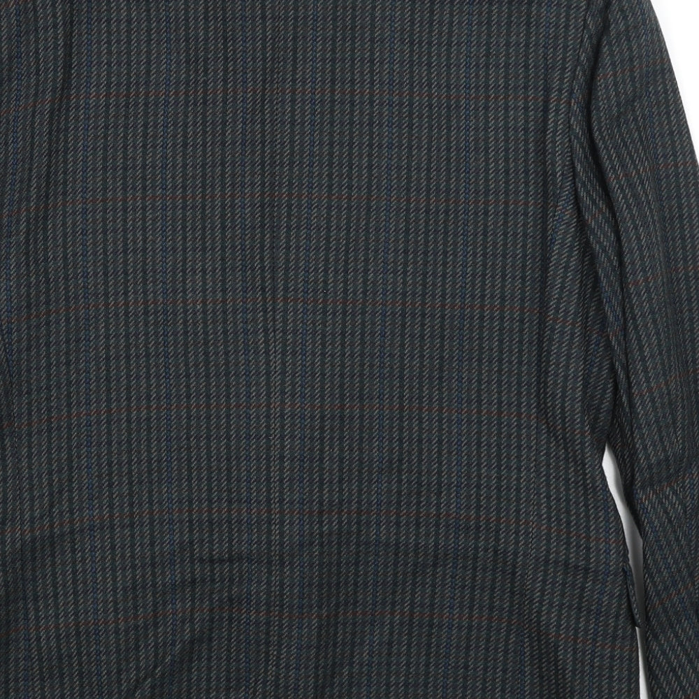 Vismara Mens Green Houndstooth Jacket Blazer Size M