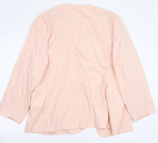 Caselle Womens Pink Floral Jacket Coatigan Size 14