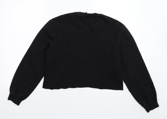 Divided Womens Black Pullover Sweatshirt Size XS - Cropped
