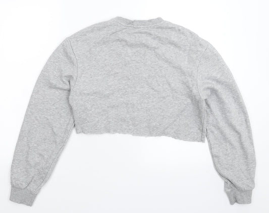 Divided Womens Grey Pullover Sweatshirt Size XS - Cropped