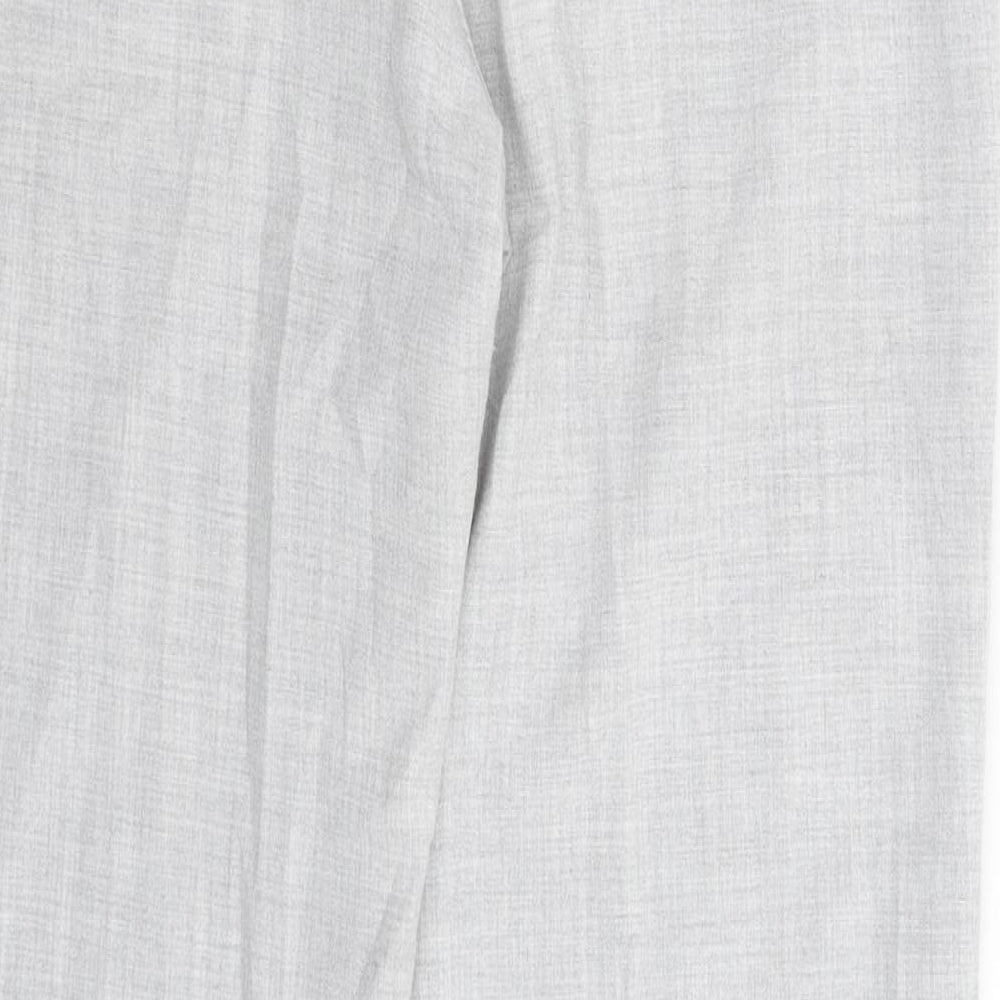 Preworn Womens Grey Dress Pants Trousers Size 12 L30 in