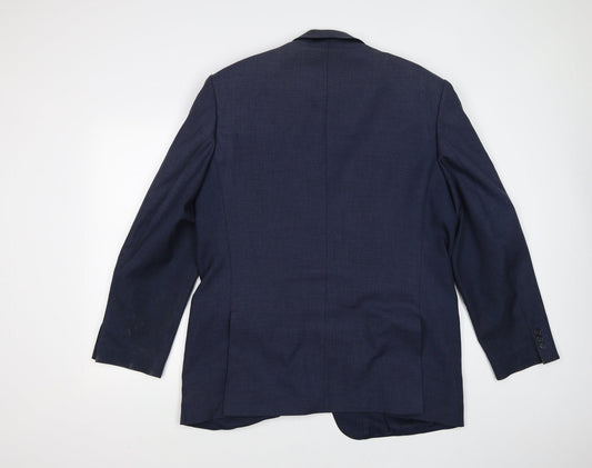 Simon Taylor Mens Blue Jacket Suit Jacket Size 44