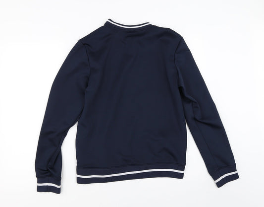 HISCOLUMN Mens Blue Pullover Jumper Size S