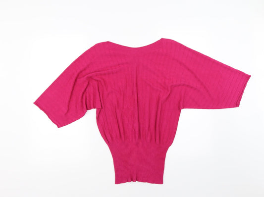 Luisa Conti Womens Pink Pullover Jumper Size S