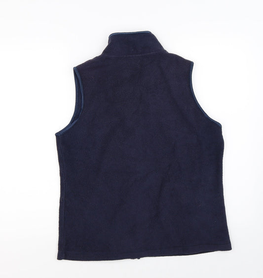 PARA Womens Blue Gilet Poncho Size M