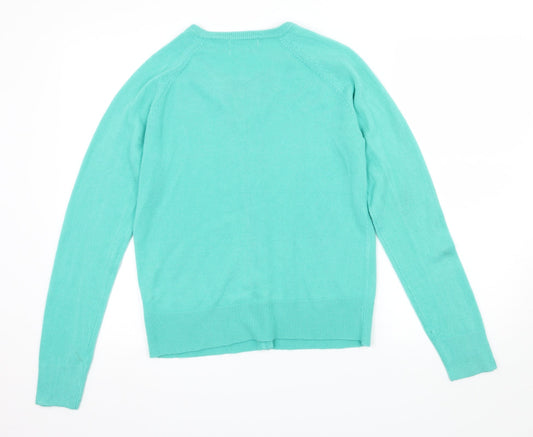 Sarah Hamilton Womens Green Knit Cardigan Jumper Size S