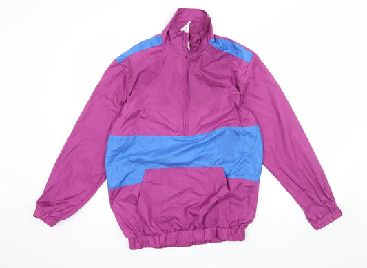 Preworn Womens Purple Striped Pullover Sweatshirt Size S