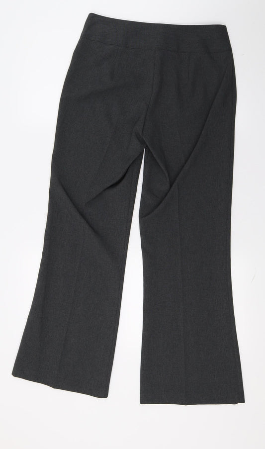 Papaya Womens Grey Trousers Size 8 L29 in