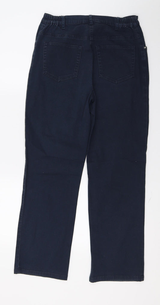 Damart Womens Blue Denim Cropped Jeans Size 10 L27 in