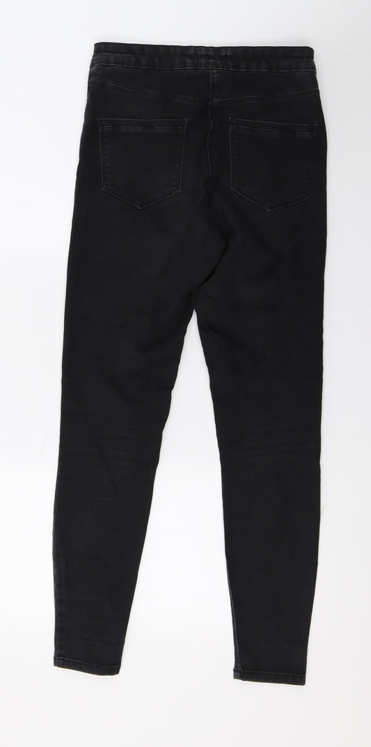 Matalan Womens Black Denim Skinny Jeans Size 10 L28 in