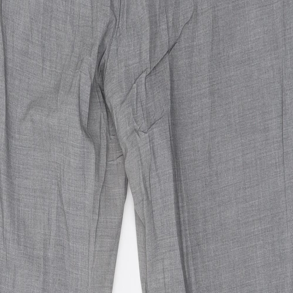H&M Womens Grey Cropped Trousers Size 12 L29 in