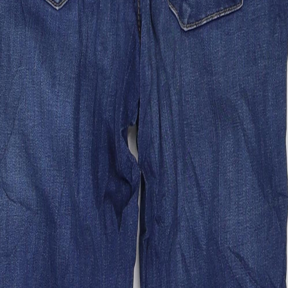 Topshop Womens Blue Denim Skinny Jeans Size 28 in L30 in