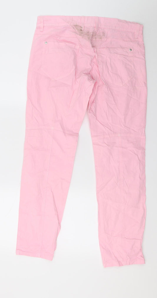 Preworn Womens Pink Trousers Size 10 L28 in
