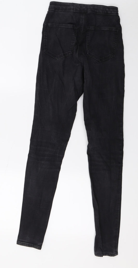 Topshop Womens Grey Denim Skinny Jeans Size 26 in L30 in