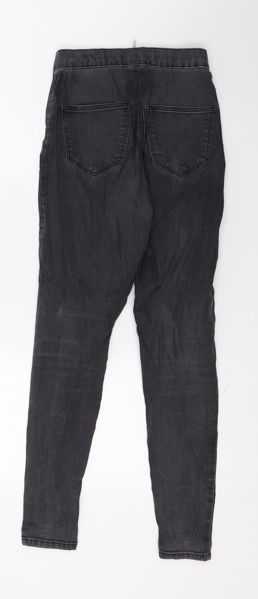 Topshop Womens Grey Denim Skinny Jeans Size 26 in L30 in