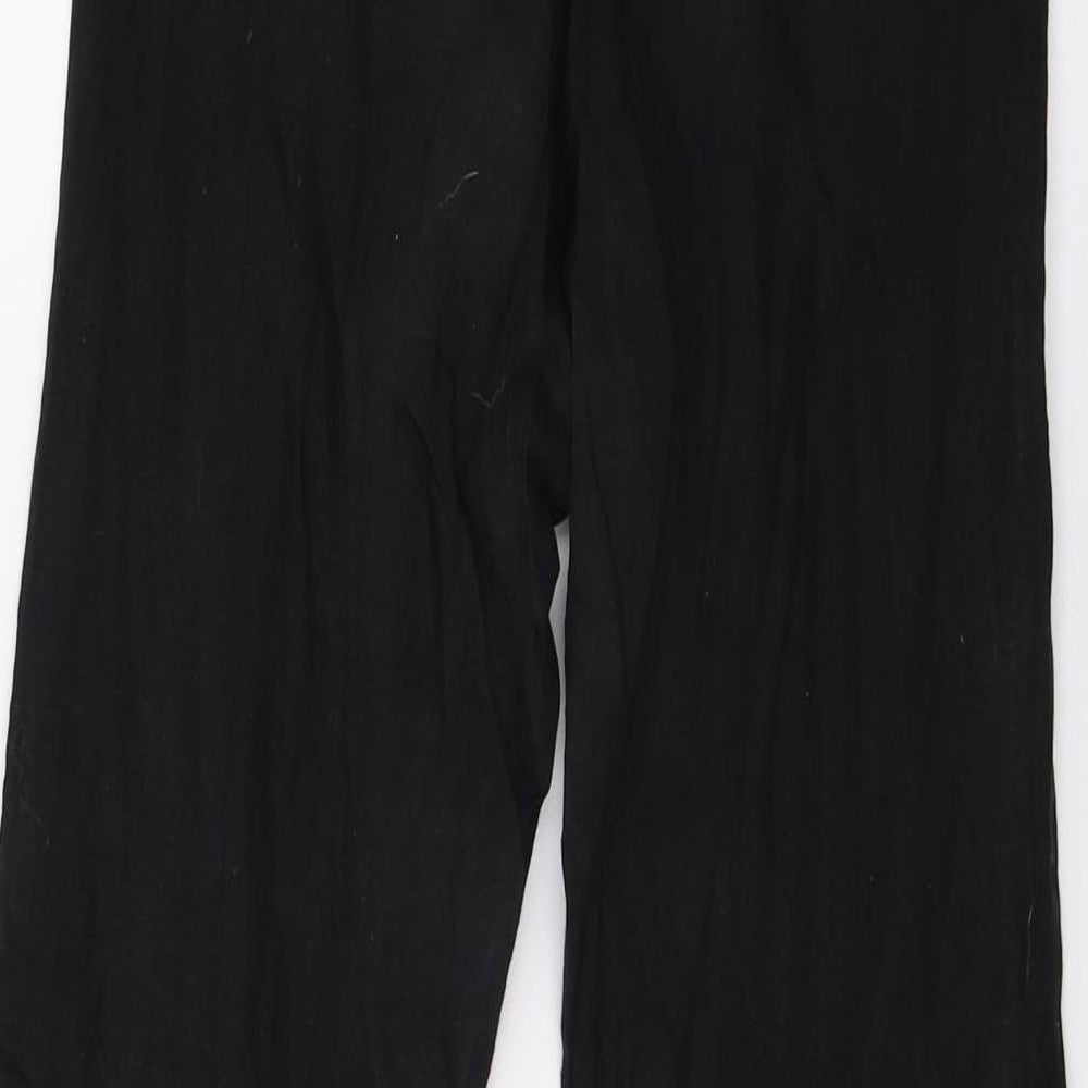 Brand and care label for Denim & Co. women’s black denim skinny jeans, size UK 12, 29-inch leg