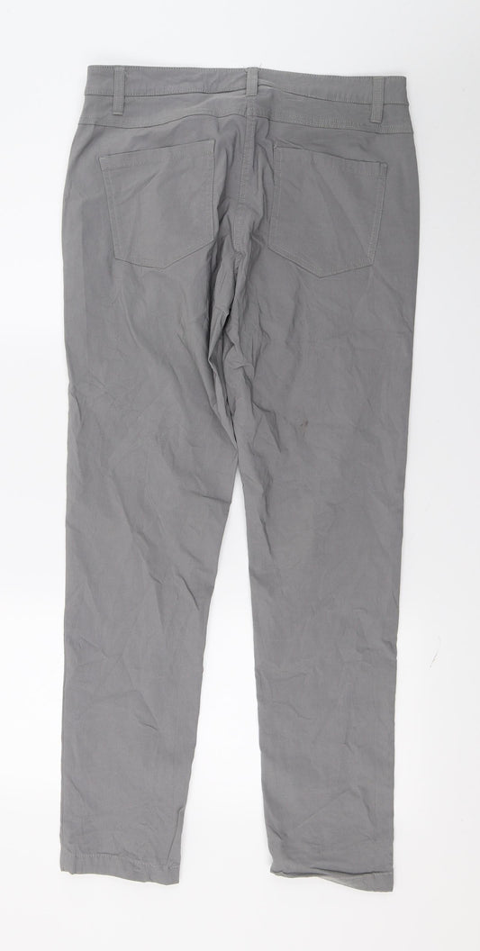 Preworn Womens Grey Trousers Size 34 in L28 in