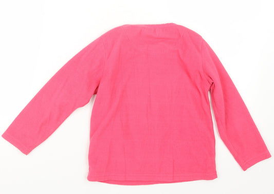 Young Dimension Girls Pink Geometric Top Pyjama Top Size 5-6 Years
